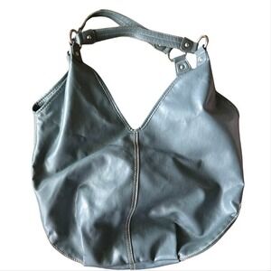 Y2k Target Sack Bag Gray With Silver Hardware Size L Shoulder Bag Inner‎ Pockets